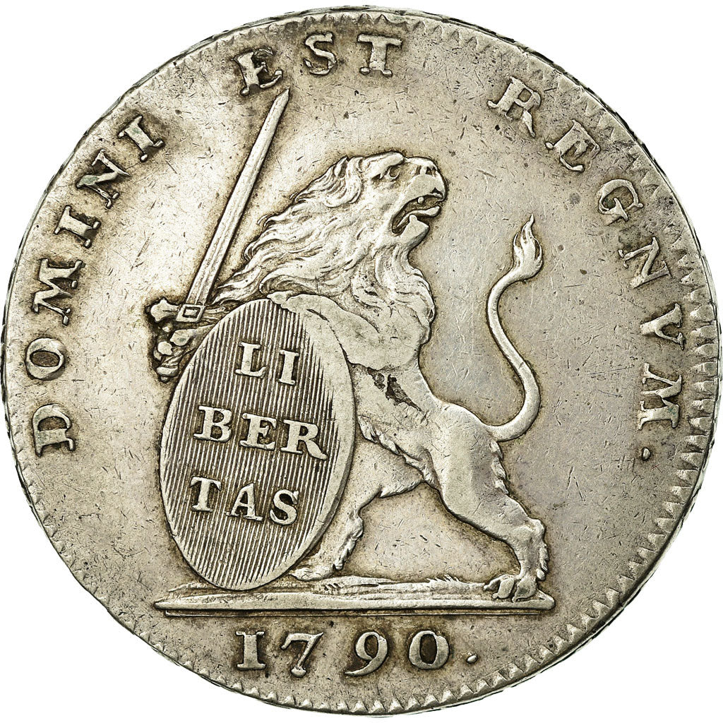 Coin, AUSTRIAN NETHERLANDS, Lion Argent, Etats Belgique Unis, 1790, Brussels