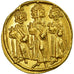 Coin, Heraclius, Solidus, 637-638, Constantinople, AU(55-58), Gold, Sear:764