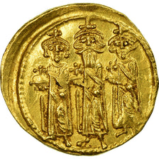 Coin, Heraclius, Constantine, Solidus, 637-638, Constantinople, AU(55-58), Gold