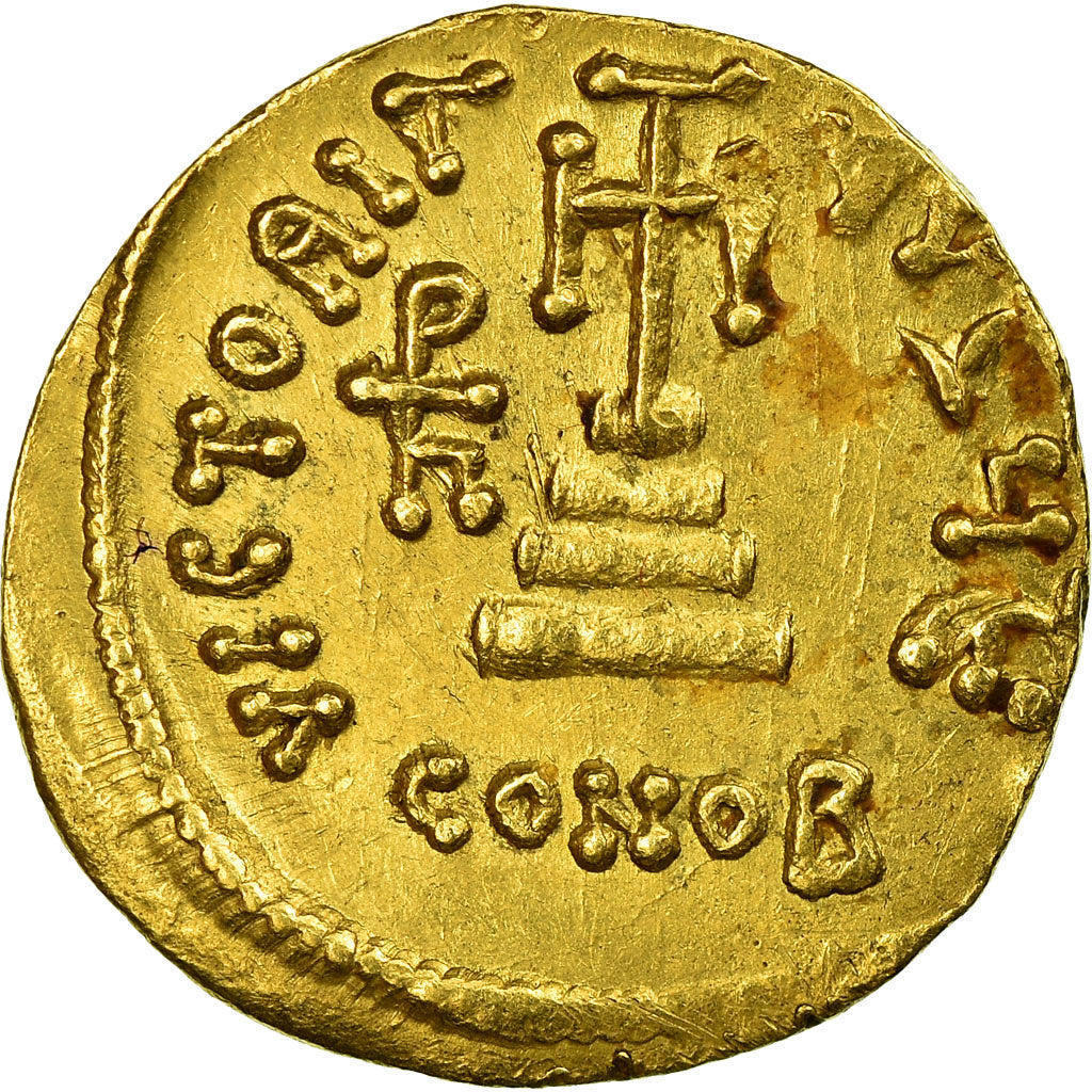 Coin, Heraclius, Constantine, Solidus, 637-638, Constantinople, AU(55-58), Gold