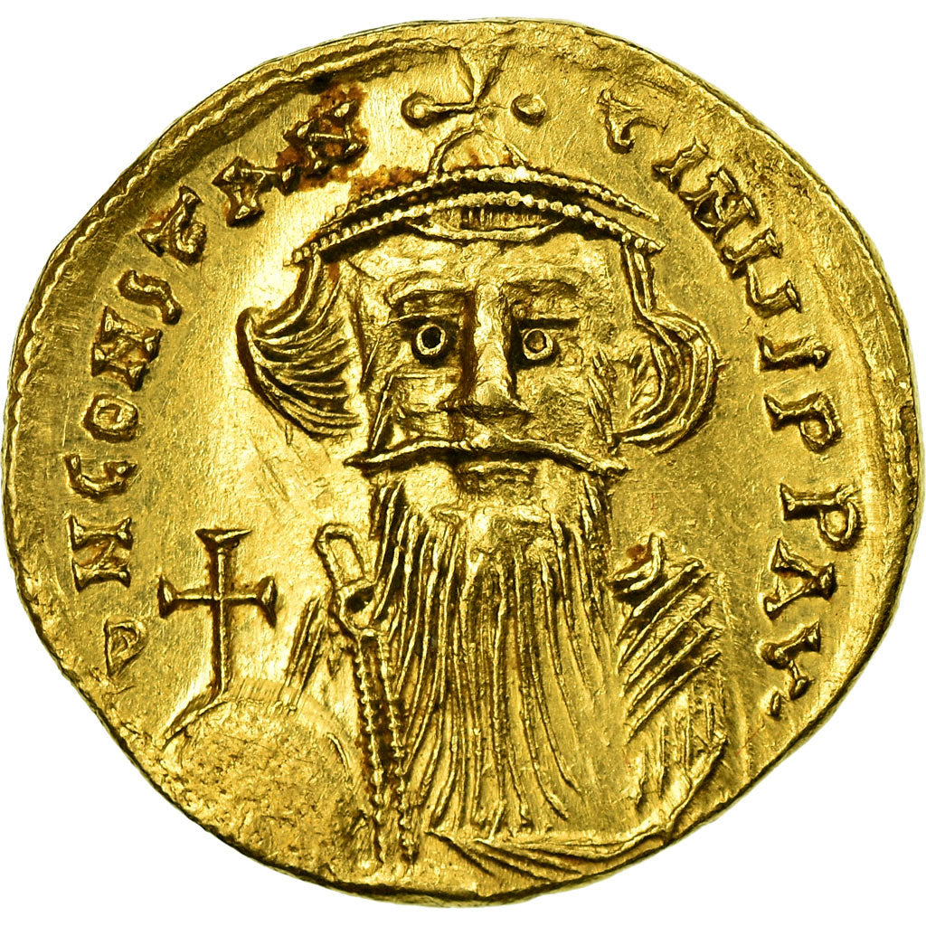 Coin, Constans II, Solidus, Constantinople, AU(55-58), Gold, Sear:956
