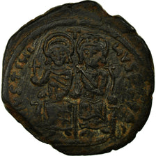 Moneta, Justin II et Sophie, Follis, 567, Kyzikos, BB, Rame, Sear:372