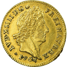 Münze, Frankreich, Louis XIV, Louis d'or aux insignes, 1704 Bordeaux, KM 365.10