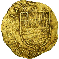 Coin, Spain, Philip II, Escudo, Sevilla, AU(50-53), Gold