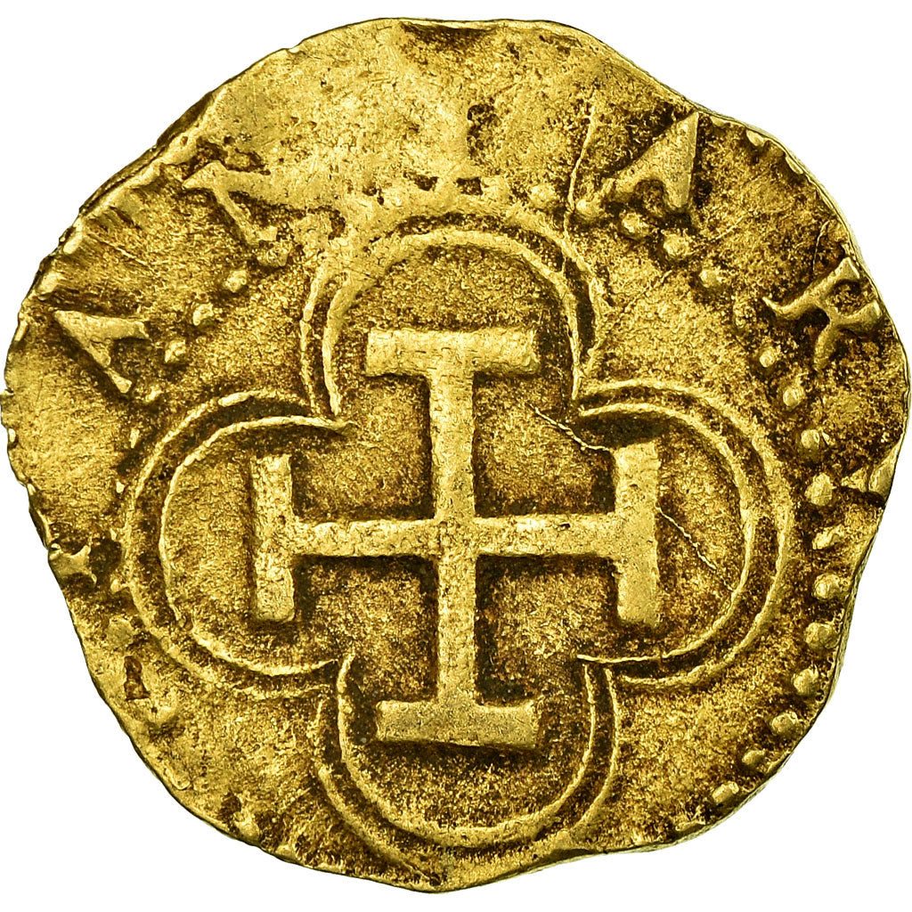 Coin, Spain, Philip II, Escudo, Sevilla, AU(50-53), Gold
