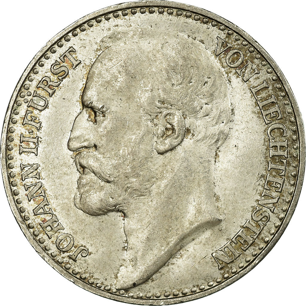 Moneta, Liechtenstein, Prince John II, Krone, 1900, SPL-, Argento, KM:2