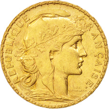 France, Marianne, 20 Francs, 1901, Or, KM:847