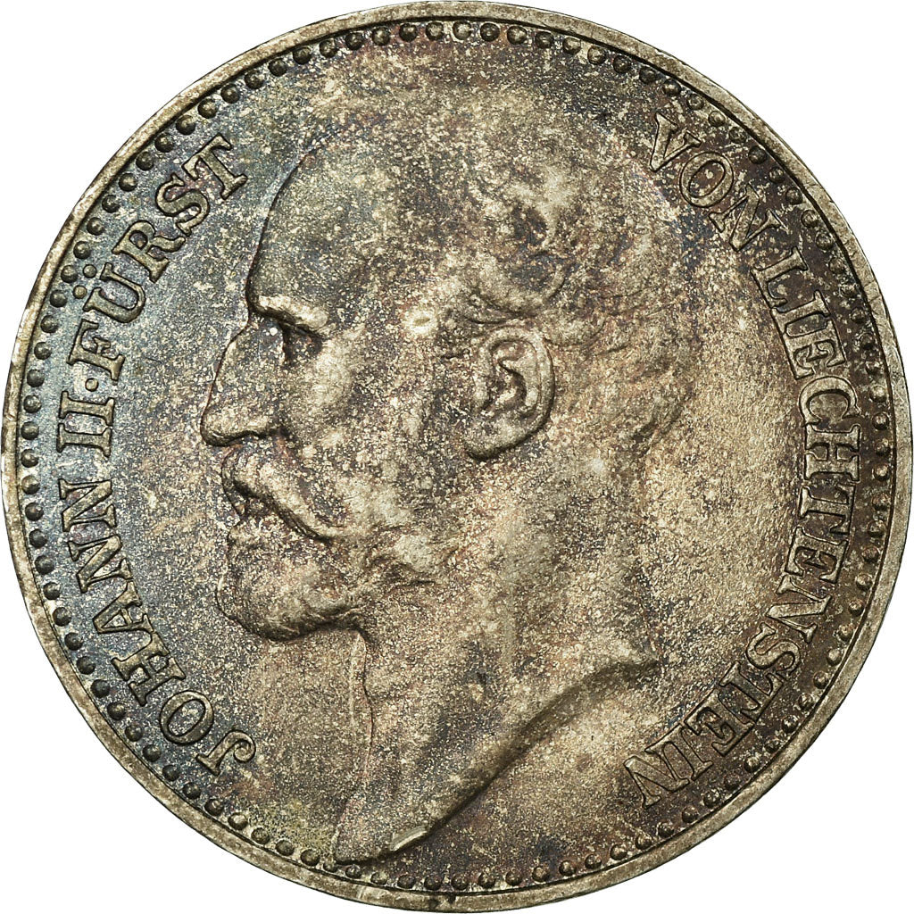 Munten, Liechtenstein, Prince John II, Krone, 1900, PR, Zilver, KM:2