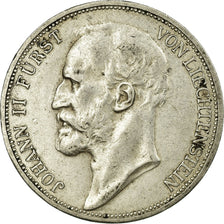 Coin, Liechtenstein, Prince John II, 2 Kronen, 1912, AU(50-53), Silver, KM:3