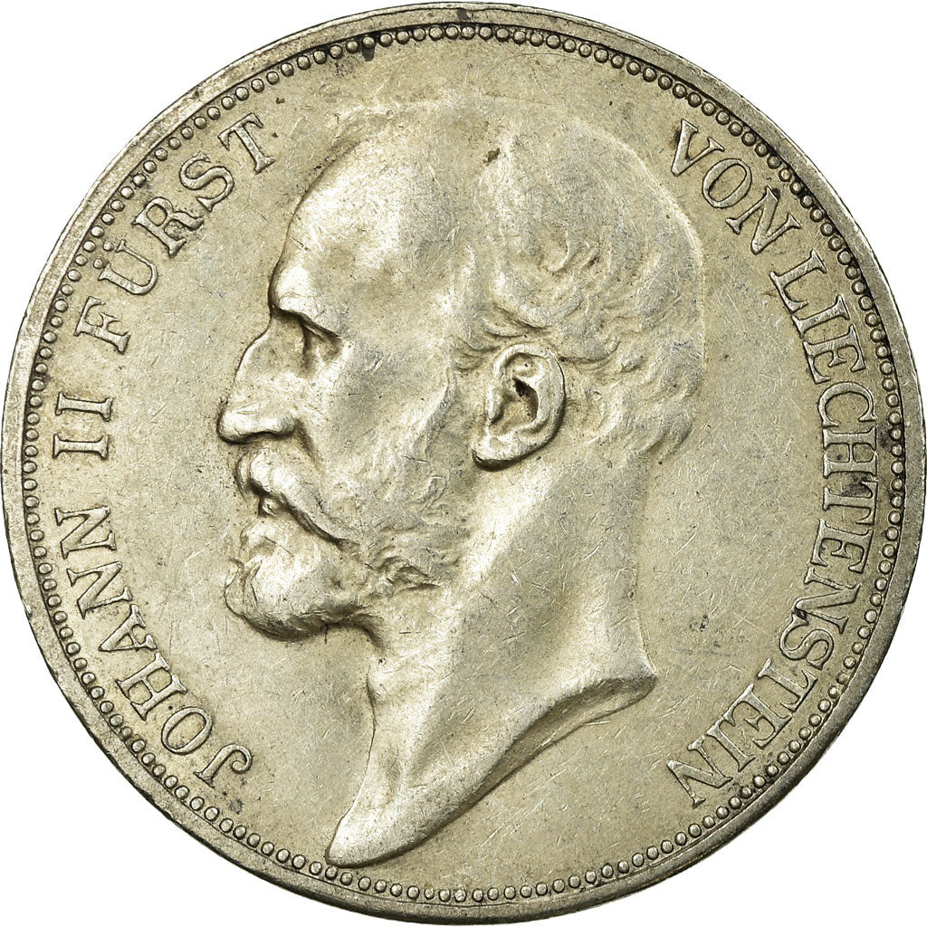 Monnaie, Liechtenstein, Prince John II, 2 Kronen, 1912, TTB+, Argent, KM:3