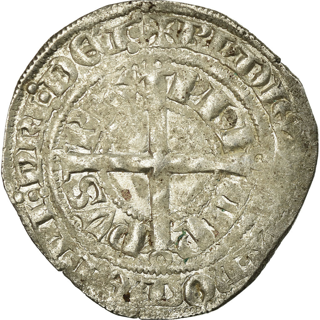 Coin, France, Philippe VI, Gros à la Couronne, EF(40-45), Silver, Duplessy:262