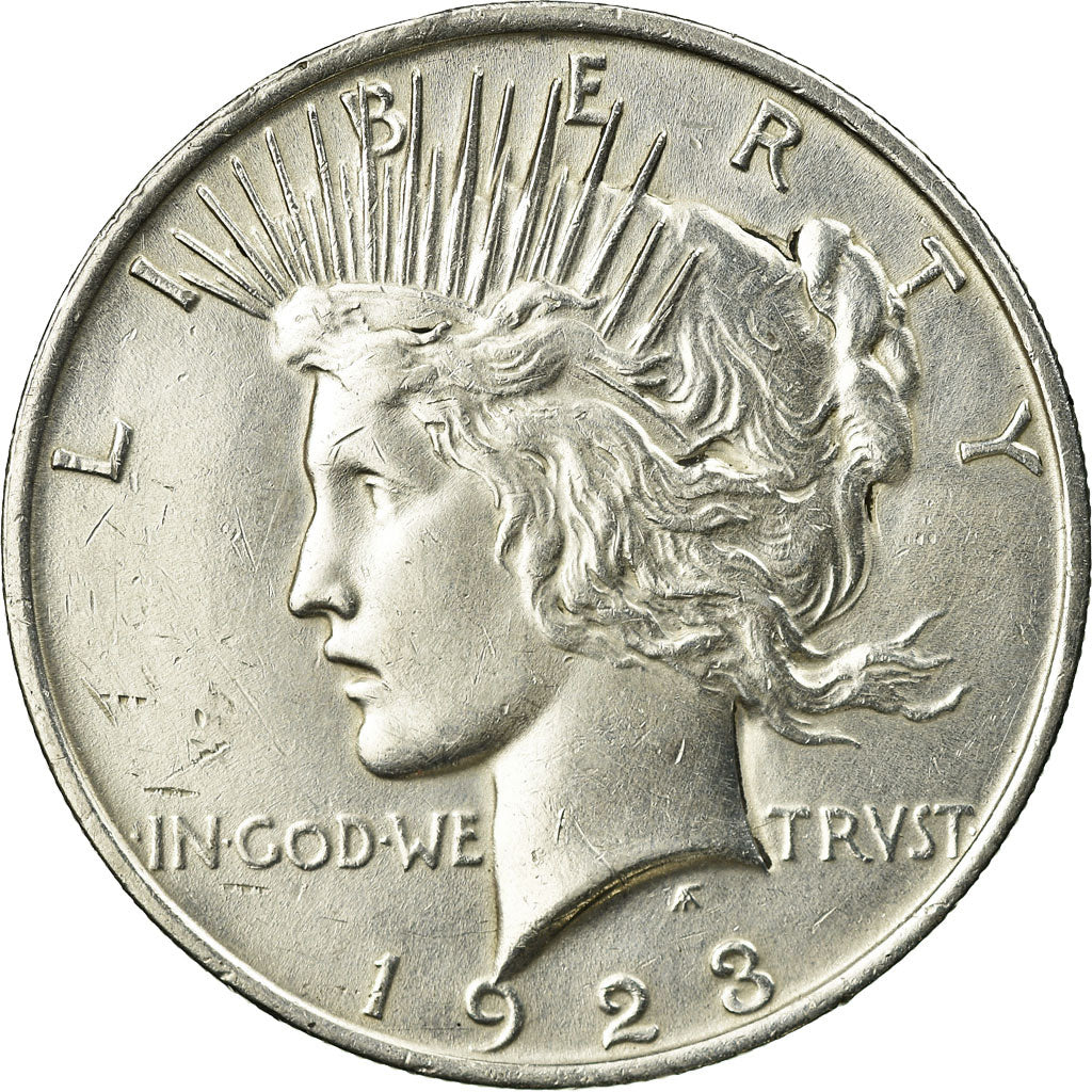 Coin, United States, Peace Dollar, Dollar, 1923, U.S. Mint, Philadelphia