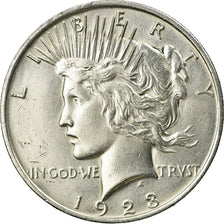 Coin, United States, Peace Dollar, Dollar, 1923, U.S. Mint, Philadelphia