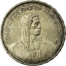 Coin, Switzerland, 5 Francs, 1965, Bern, AU(55-58), Silver, KM:40