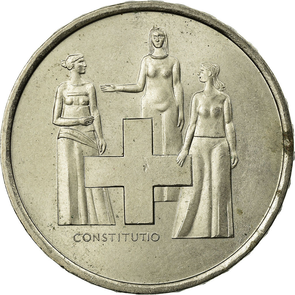 Coin, Switzerland, 5 Francs, 1974, Bern, AU(55-58), Copper-nickel, KM:52