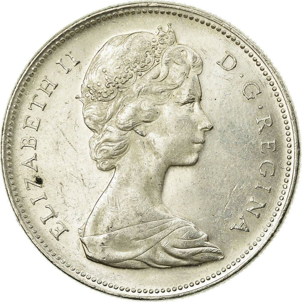 Coin, Canada, Elizabeth II, Dollar, 1965, Royal Canadian Mint, Ottawa