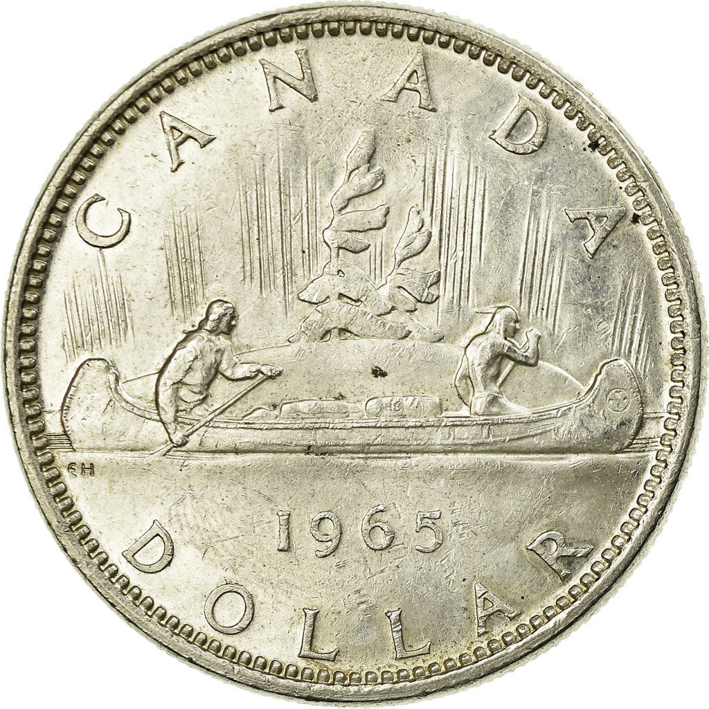 Coin, Canada, Elizabeth II, Dollar, 1965, Royal Canadian Mint, Ottawa