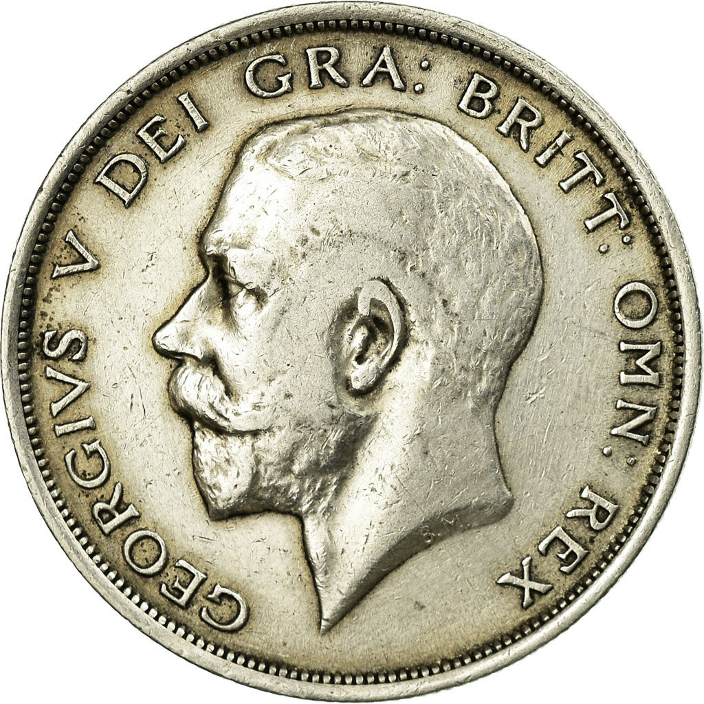 Coin, Great Britain, George V, 1/2 Crown, 1915, VF(30-35), Silver, KM:818.1