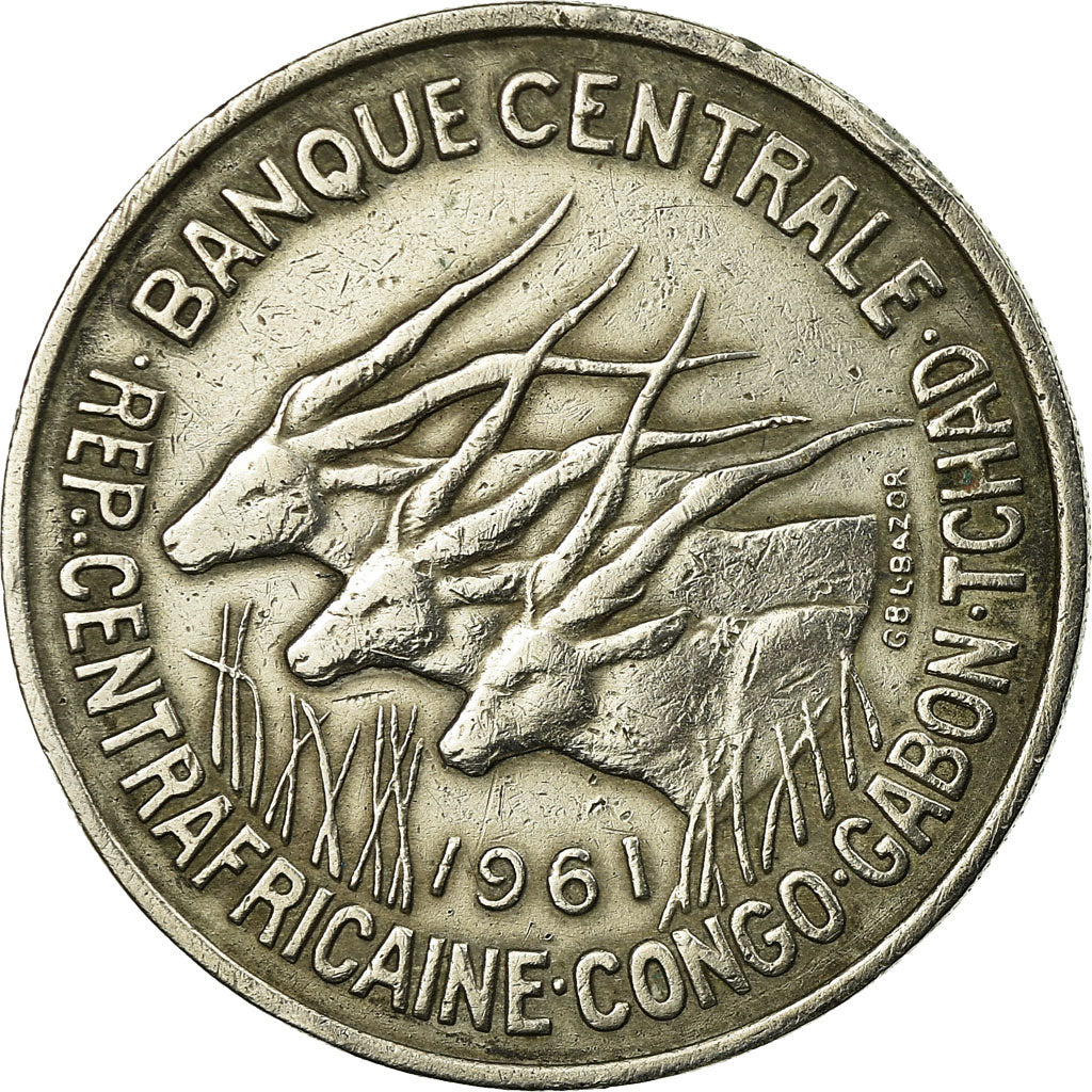 Coin, EQUATORIAL AFRICAN STATES, 50 Francs, 1961, Paris, EF(40-45)