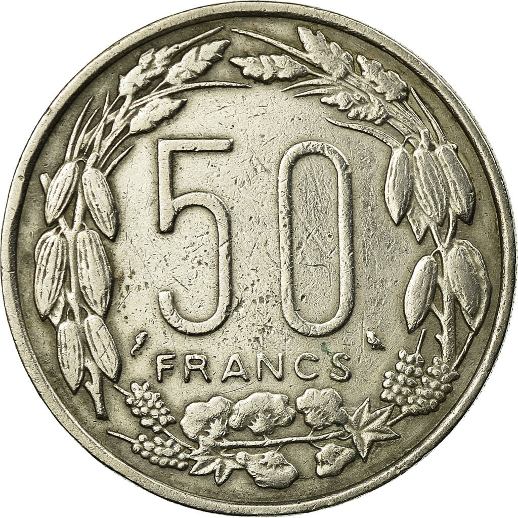 Coin, EQUATORIAL AFRICAN STATES, 50 Francs, 1961, Paris, EF(40-45)