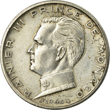 Coin, Monaco, Rainier III, 5 Francs, 1960, AU(50-53), Silver, KM:141