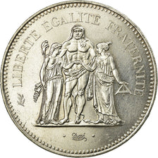 Coin, France, Hercule, 50 Francs, 1976, Paris, MS(60-62), Silver, KM:941.1