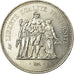 Coin, France, Hercule, 50 Francs, 1976, Paris, MS(60-62), Silver, KM:941.1