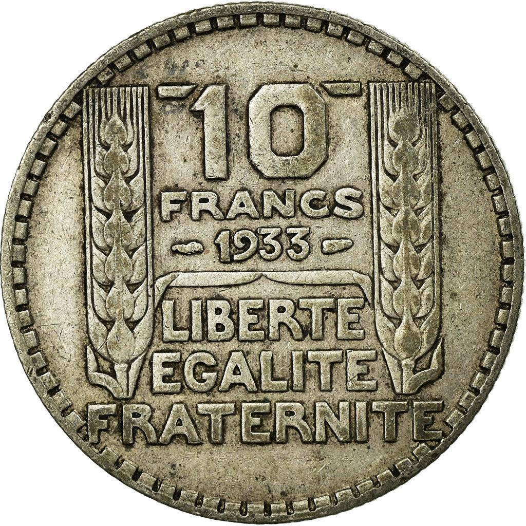 Coin, France, Turin, 10 Francs, 1933, Paris, VF(20-25), Silver, KM:878