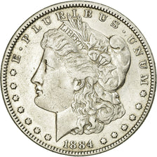 Coin, United States, Morgan Dollar, Dollar, 1884, U.S. Mint, Philadelphia
