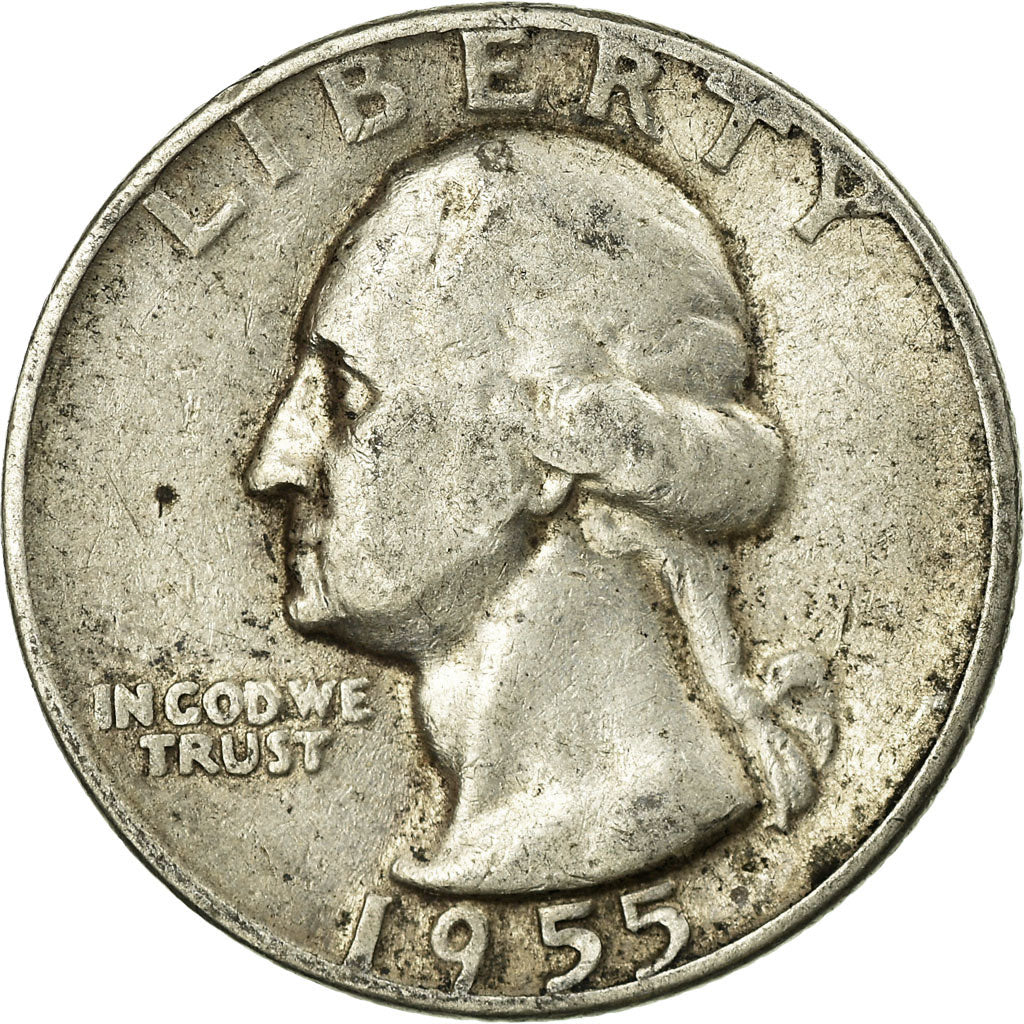 Monnaie, États-Unis, Washington Quarter, Quarter, 1955, Philadelphie
