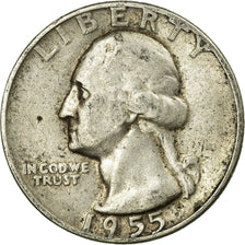 Monnaie, États-Unis, Washington Quarter, Quarter, 1955, Philadelphie