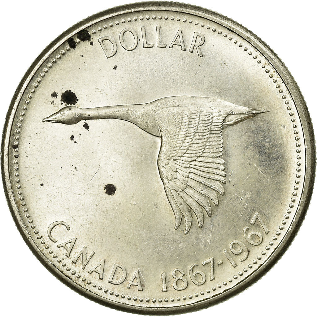 Coin, Canada, Elizabeth II, Dollar, 1967, Royal Canadian Mint, Ottawa