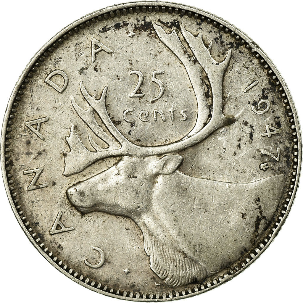 Monnaie, Canada, George VI, 25 Cents, 1947, Royal Canadian Mint, Ottawa, TTB