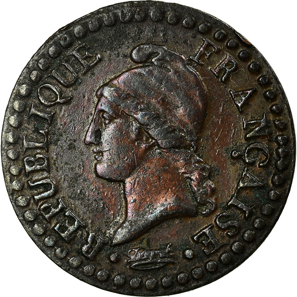Coin, France, Dupré, Centime, 1798, Paris, EF(40-45), Bronze, KM:646