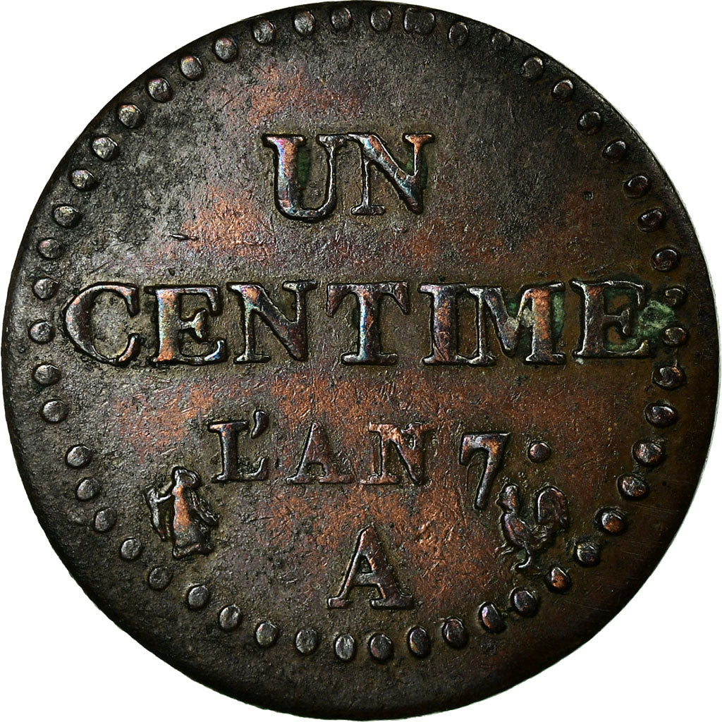 Coin, France, Dupré, Centime, 1798, Paris, EF(40-45), Bronze, KM:646