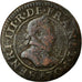 Moeda, França, Double Tournois, 1585, Paris, F(12-15), Cobre, Sombart:4068