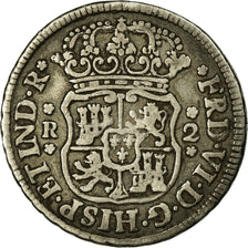 Coin, Mexico, Ferdinand VI, 2 Reales, 1754, Mexico City, VF(30-35), Silver