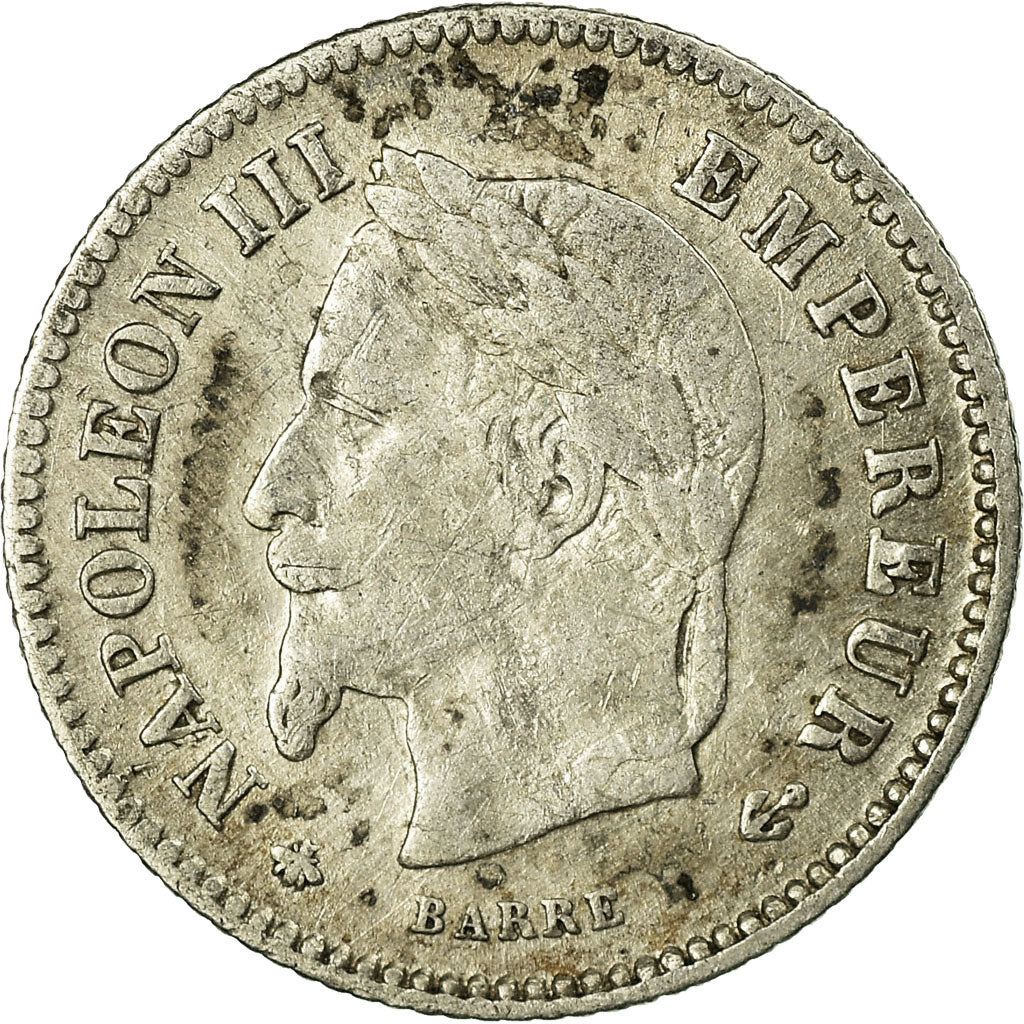 Coin, France, Napoleon III, Napoléon III, 20 Centimes, 1867, Paris, EF(40-45)