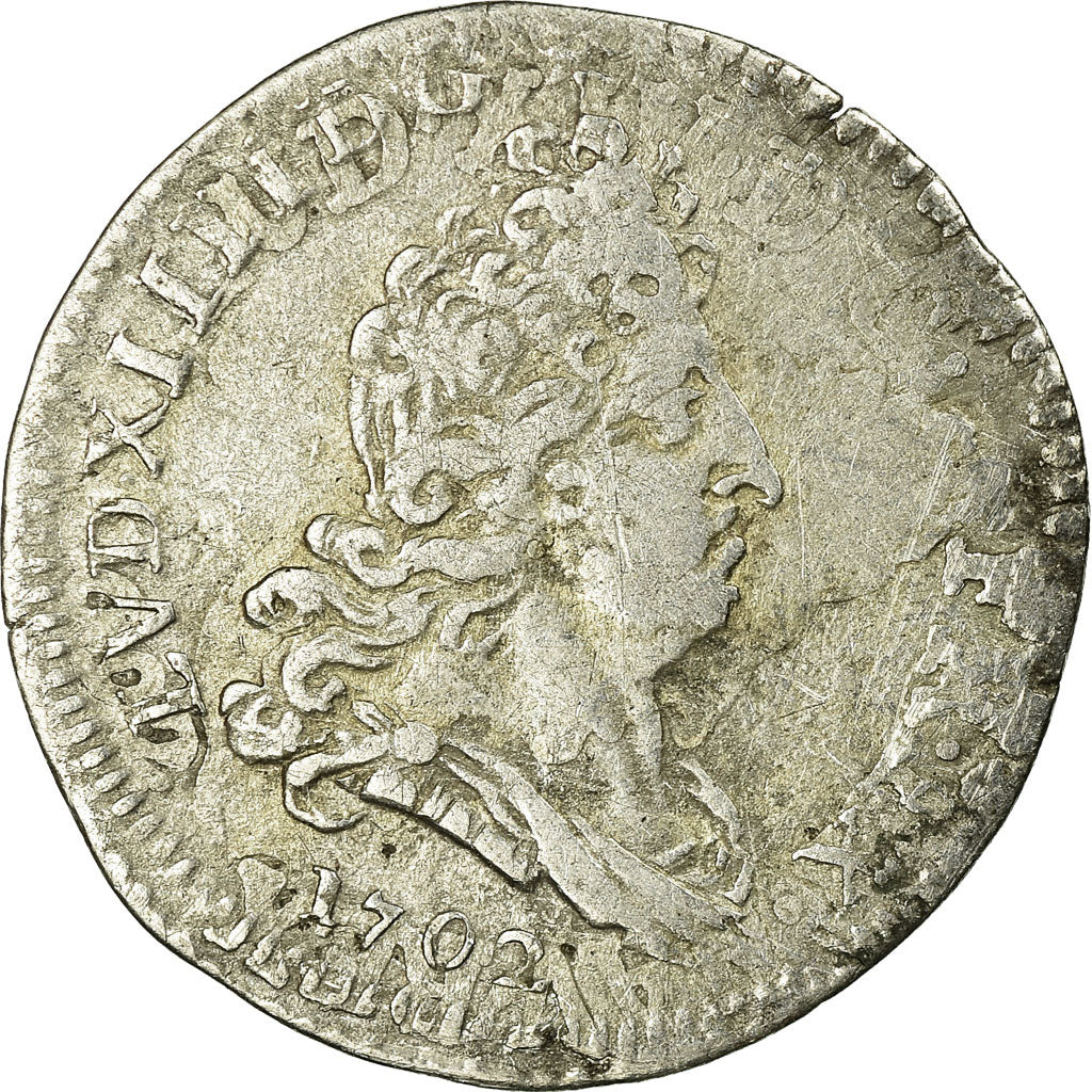 Münze, Frankreich, Louis XIV, 5 Sols aux insignes, 5 Sols, 1702 Paris