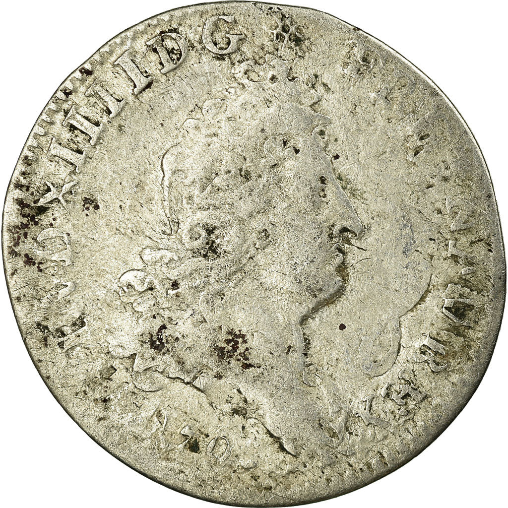 Monnaie, France, Louis XIV, 5 Sols aux insignes, 5 Sols, 1/16 ECU, 1702, Paris