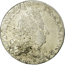 Moeda, França, Louis XIV, 10 Sols aux insignes, 10 Sols-1/8 Ecu, 1706, Rennes