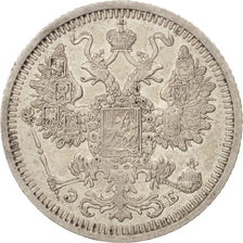 Russia, Nicholas II, 15 Kopeks, 1908, St. Petersburg, Silver, KM:21a.2