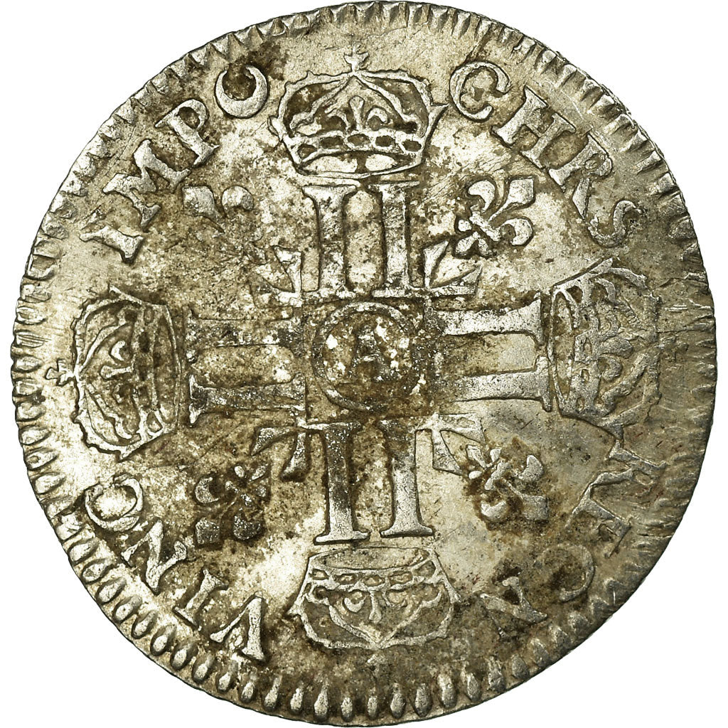 Coin, France, Louis XIV, 1/12 Écu aux 8 L, 1/12 ECU, 10 Sols, 1691, Paris