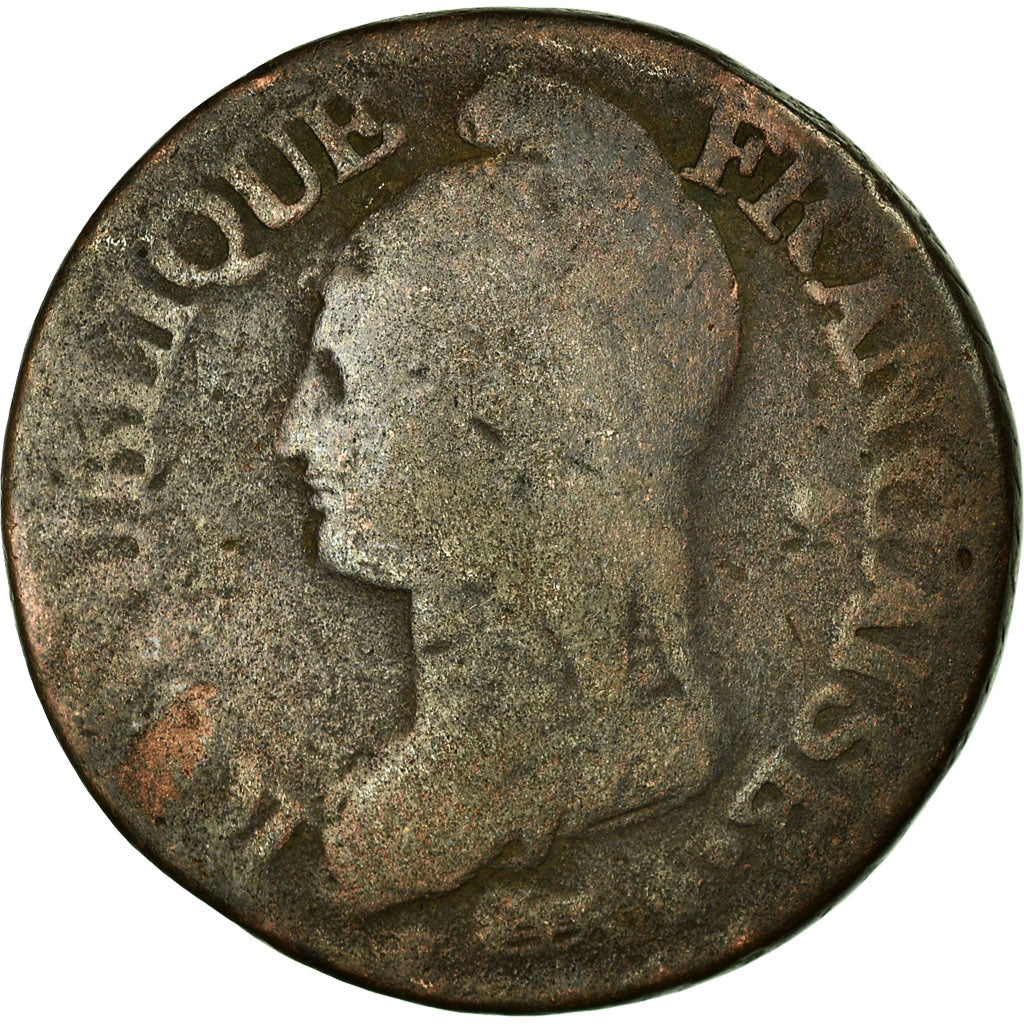 Coin, France, Dupré, 5 Centimes, 1798, Lille, VG(8-10), Bronze, KM:640.11