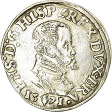 Munten, Lage Spaanse landen, BRABANT, Philippe II, 1/5 Écu, 1571, Antwerp, ZF