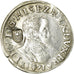 Monnaie, Pays-Bas espagnols, BRABANT, Philippe II, 1/5 Écu, 1571, Anvers, TTB