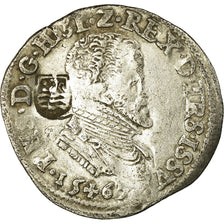 Moneta, Hiszpania niderlandzka, Philippe II, 1/5 Écu, 1567, Hasselt, EF(40-45)