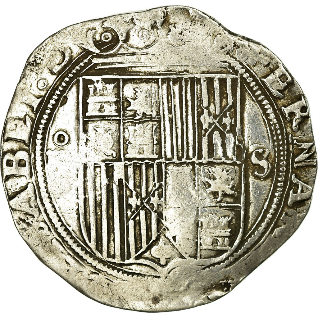 Coin, Spain, Andalousie, Ferdinand & Isabella, 4 Reales, Sevilla, VF(20-25)