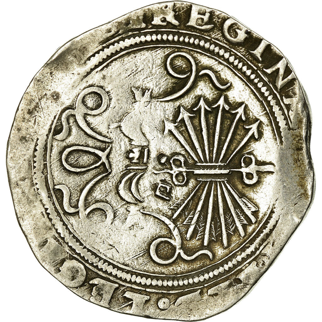 Coin, Spain, Andalousie, Ferdinand & Isabella, 4 Reales, Sevilla, VF(20-25)