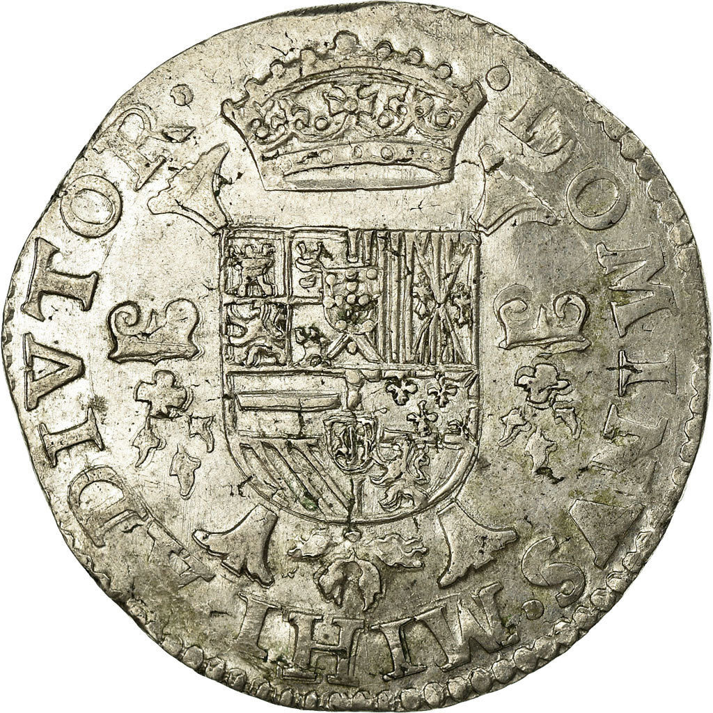 Monnaie, France, BRABANT, Philippe II, 1/2 Ecu, 1587, Anvers, SUP, Argent